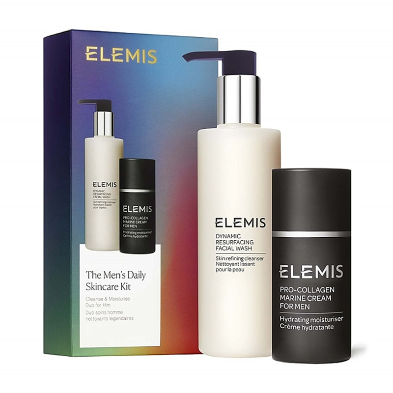 Чоловічий набір для догляду за обличчям Elemis The Men's Daily Skincare Kit (очищувальний засіб, 200 мл + крем для обличчя, 30 мл)